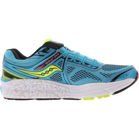 Saucony Omni 14 Power Grid Women's Running Shoe Blue Citron Sneakers US 7 - Picture 2 of 13